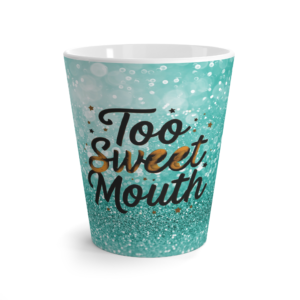 Sweet Mouth Latte Mug - Aqua