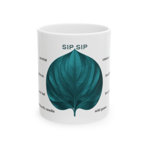 Steeped Mug-Aqua Leaf