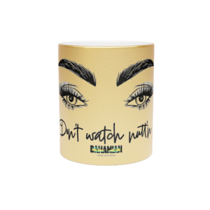 Unbothered Face Golden Mug